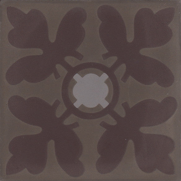 cementtile carreau ciment Abel chocolate 20x20 /C2 C19 C609