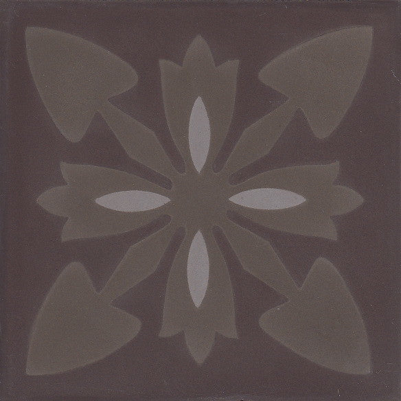 cementtile carreau ciment Edward chocolate 20x20 /C2 C19 C609