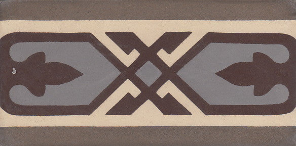 cementtile carreau ciment Dina Frise chocolate FR10x20 /C2 C19 C111 C609