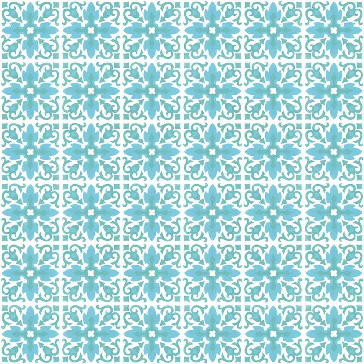 Juliette turquoise 20x20